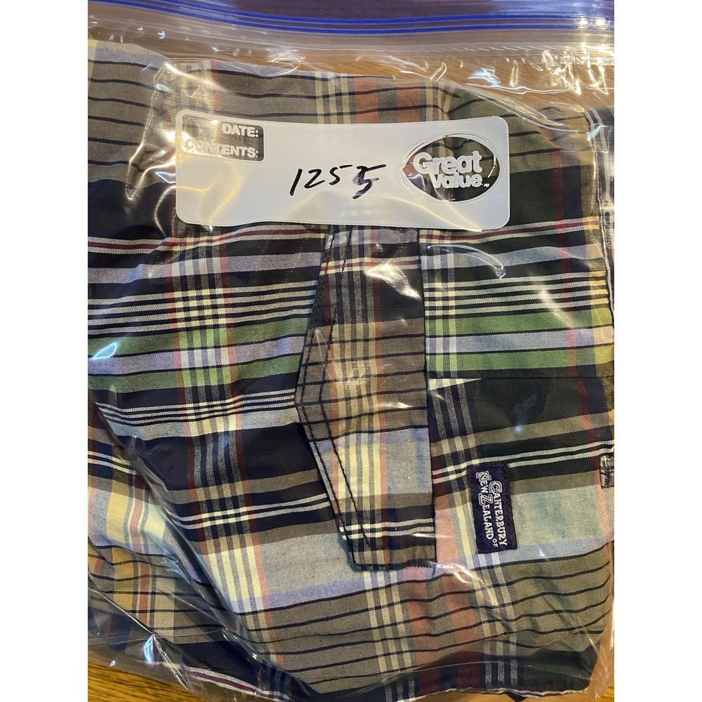 Canterbury Of New Zealand Rugby Chino Shorts Men 33 Multicolored‎ Plaid Outdoors - Picture 9 of 9